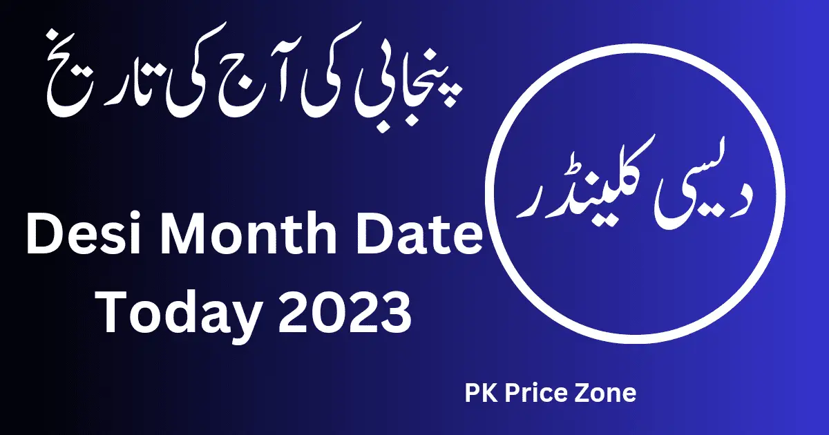 Desi Month Date Today Punjabi Calendar (2024)